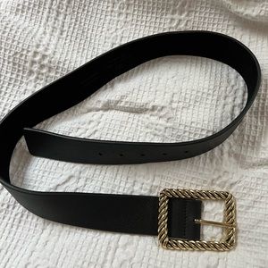 B-Low the belt black leather belt size Medium worn once